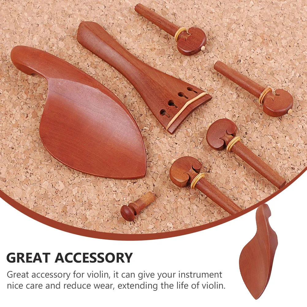 7 Pcs/set Violin Extend Life of Wooden Tailpiece Component DIY Jujube Peg Chin Rest
7 Pcs/set Violin Extend Life of Wooden Tailpiece Component DIY Jujube Peg Chin Rest