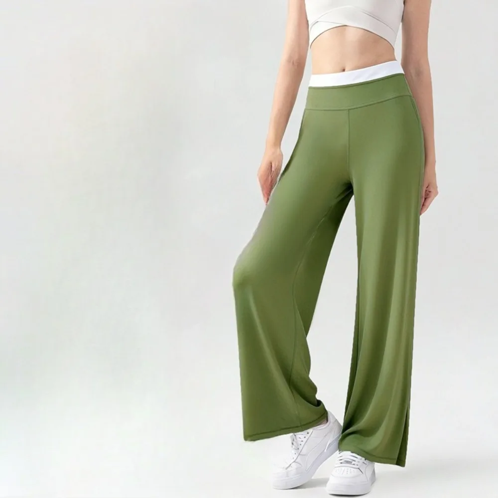 Женские брюки для йоги с высокой талией, прямые, свободные, тонкие, для спорта и отдыха, фитнес-брюки, широкие штанины
Женские брюки для йоги с высокой талией, прямые, свободные, тонкие, для спорта и отдыха, фитнес-брюки, широкие штанины