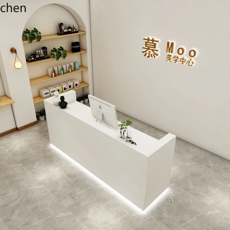 HYS luxury checkout page white paint simple company reception desk beauty salon bar
HYS luxury checkout page white paint simple company reception desk beauty salon bar
