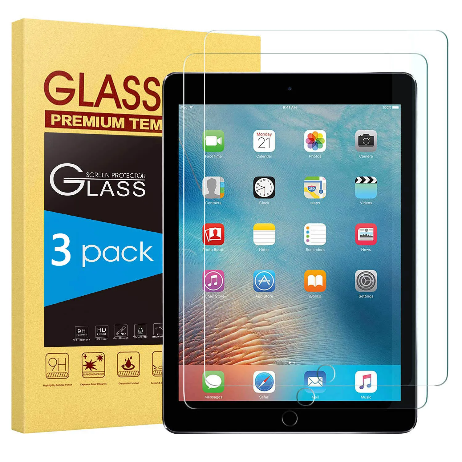 ( 3 Packs ) Tempered Glass For Apple iPad Air Pro 9.7 2013 2014 2016 2017 2018 5th 6th Generation Anti-Scratch Screen Protector
( 3 Packs ) Tempered Glass For Apple iPad Air Pro 9.7 2013 2014 2016 2017 2018 5th 6th Generation Anti-Scratch Screen Protector