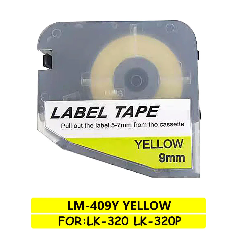 1PCS Yellow 9mm Label Tape For Cable ID Printer Electronic Engraving Machine LK-320 LK-320P LK-300 LK-300P Ribbon Typewriter
1PCS Yellow 9mm Label Tape For Cable ID Printer Electronic Engraving Machine LK-320 LK-320P LK-300 LK-300P Ribbon Typewriter