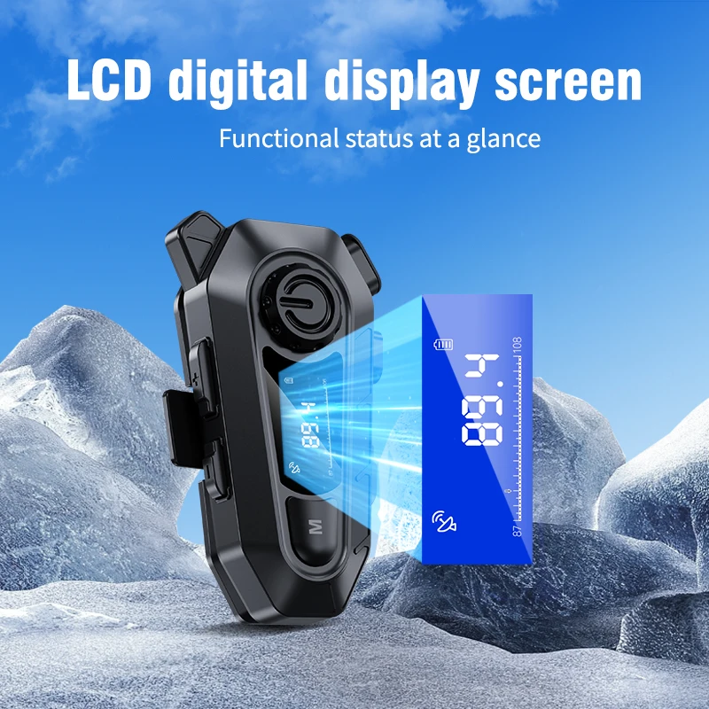 Bluetooth 5.3 Motorcycle Helmet Intercom Headset 500M Wireless Interphone With FM Radio Handfree Call LED Display Earphone
Bluetooth 5.3 Motorcycle Helmet Intercom Headset 500M Wireless Interphone With FM Radio Handfree Call LED Display Earphone