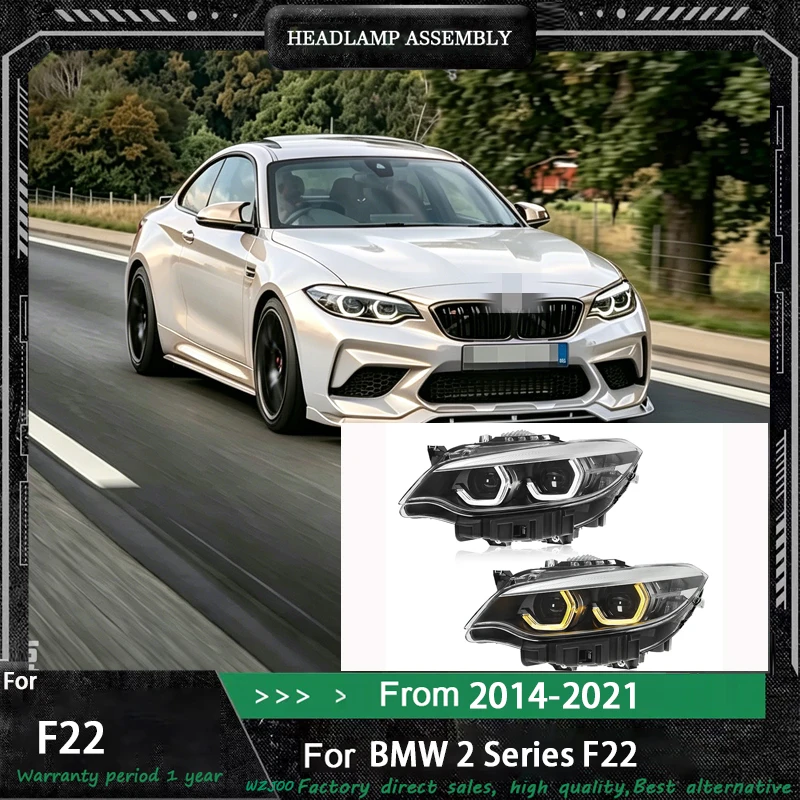 Car Yellow And White Dual Color Headlights For BMW 2 Series M2 F22 F23 Headlight Assembly 2014-2021 Modified LED Spoon DRL Lens
Car Yellow And White Dual Color Headlights For BMW 2 Series M2 F22 F23 Headlight Assembly 2014-2021 Modified LED Spoon DRL Lens