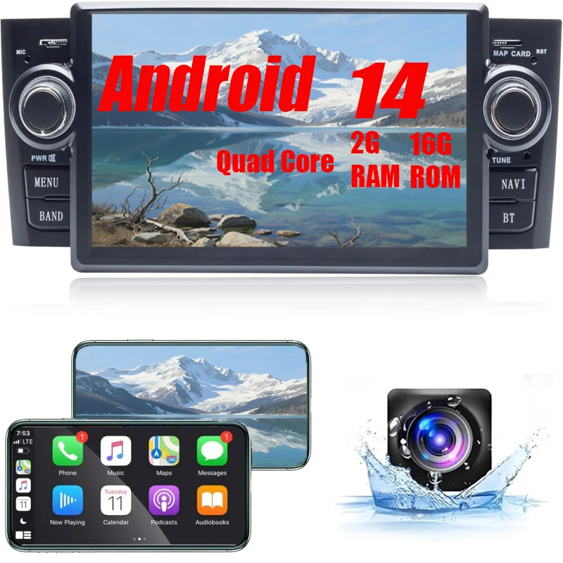 Android car radio for Fiat Grande Punto 2005-2009, Linea 2007-2011 stereo screen Carplay Bluetooth GPS Navigation FM radio 7’
Android car radio for Fiat Grande Punto 2005-2009, Linea 2007-2011 stereo screen Carplay Bluetooth GPS Navigation FM radio 7’