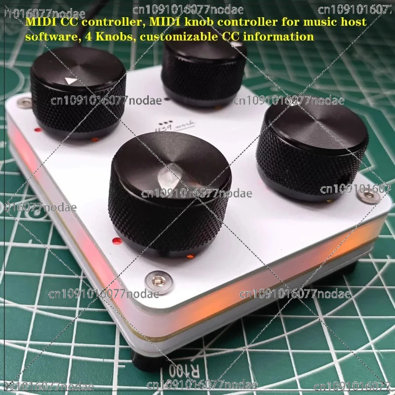 MIDI Knob Controller for Music Host Software, 4 Knobs, Customizable CC Information, MIDI CC Controller
MIDI Knob Controller for Music Host Software, 4 Knobs, Customizable CC Information, MIDI CC Controller