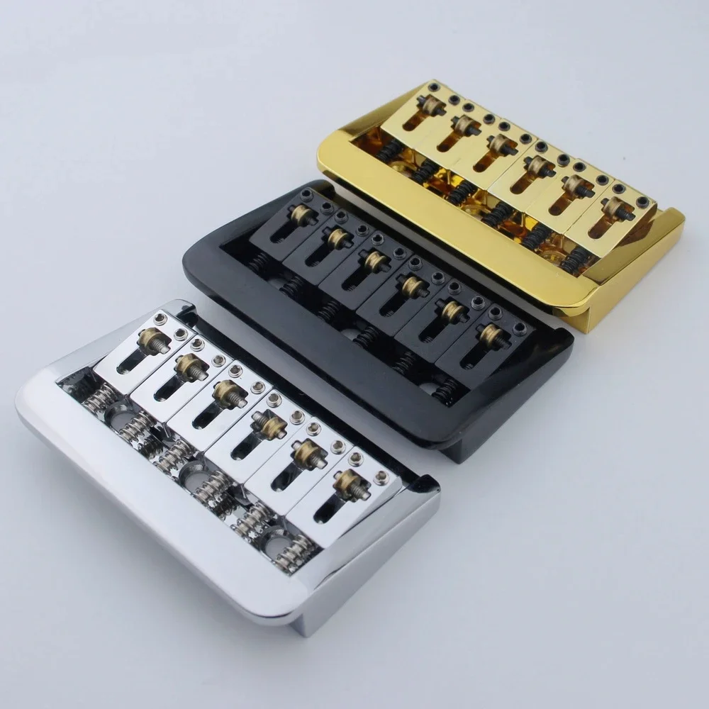 Adjustable Guitar Bridge 10.5mm String Space with Copper Fixed Saddles and Zinc Block Replacement Part for 6 String Elect
Adjustable Guitar Bridge 10.5mm String Space with Copper Fixed Saddles and Zinc Block Replacement Part for 6 String Elect