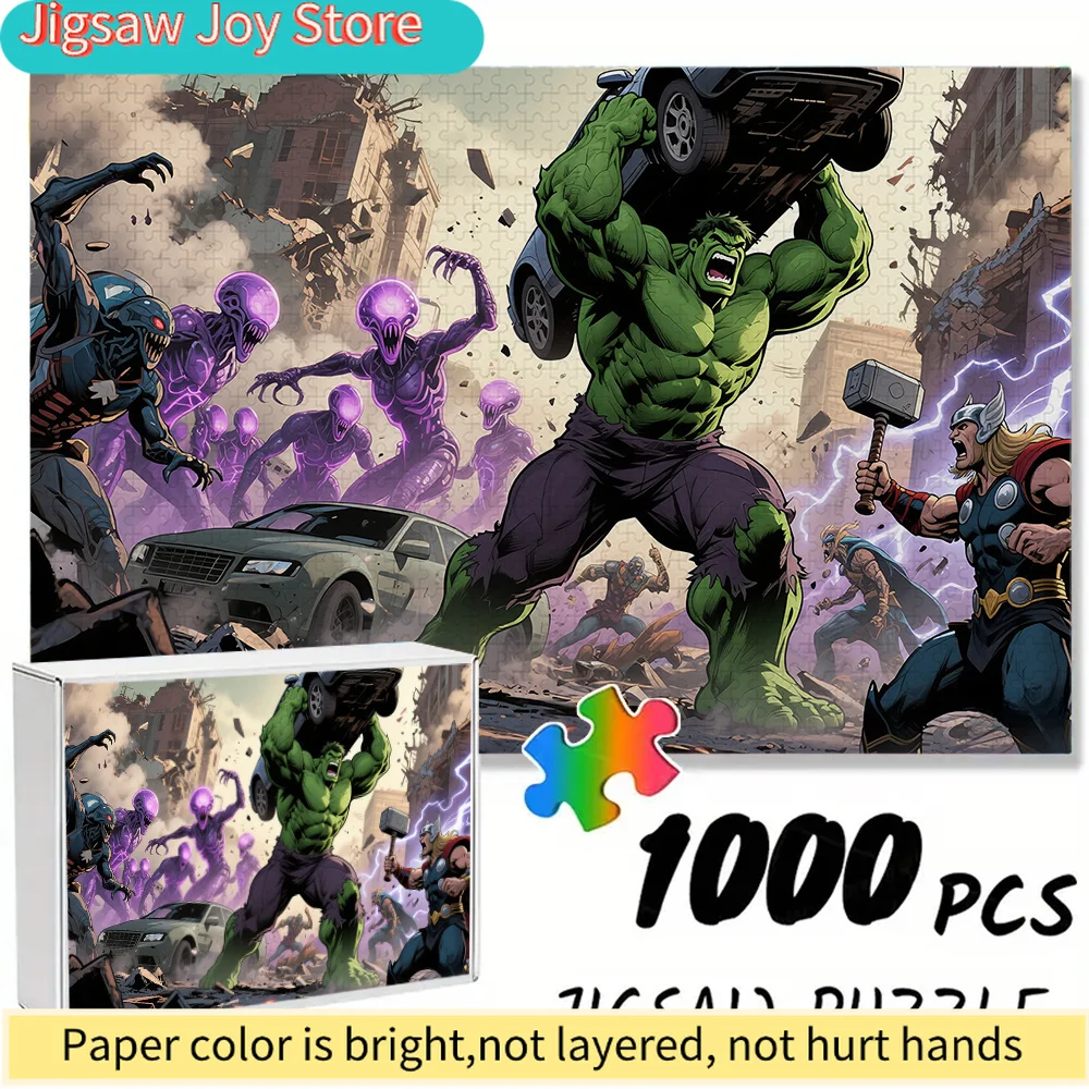 of Marvel-Themed Seamless Puzzles Z9.22-37, Featuring Heroes Battling in The City - Durable Thick Puzzle, a Great Brain Game f
of Marvel-Themed Seamless Puzzles Z9.22-37, Featuring Heroes Battling in The City - Durable Thick Puzzle, a Great Brain Game f