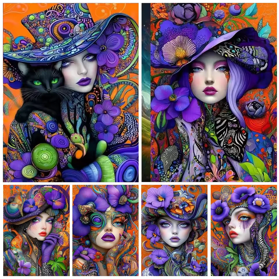 Diy Diamond Painting Colorful Woman and Purple Flower Cat Full Diamond Mosaic 5D Diamond Embroidery Pictures Home Decor
Diy Diamond Painting Colorful Woman and Purple Flower Cat Full Diamond Mosaic 5D Diamond Embroidery Pictures Home Decor