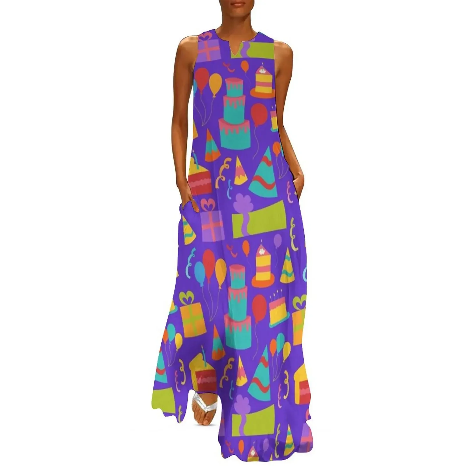Seamless Birthday Party Background with Cake, Streamers, and Presents Long Dress Beachwear women's summer dresses 2025 Dress
Seamless Birthday Party Background with Cake, Streamers, and Presents Long Dress Beachwear women's summer dresses 2025 Dress