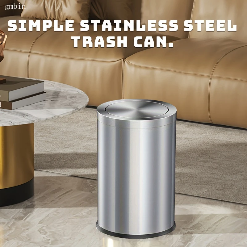 Large capacity multi-color single double layer stainless steel trash can, odor sealed bathroom trash can, quiet lidded small tra
Large capacity multi-color single double layer stainless steel trash can, odor sealed bathroom trash can, quiet lidded small tra