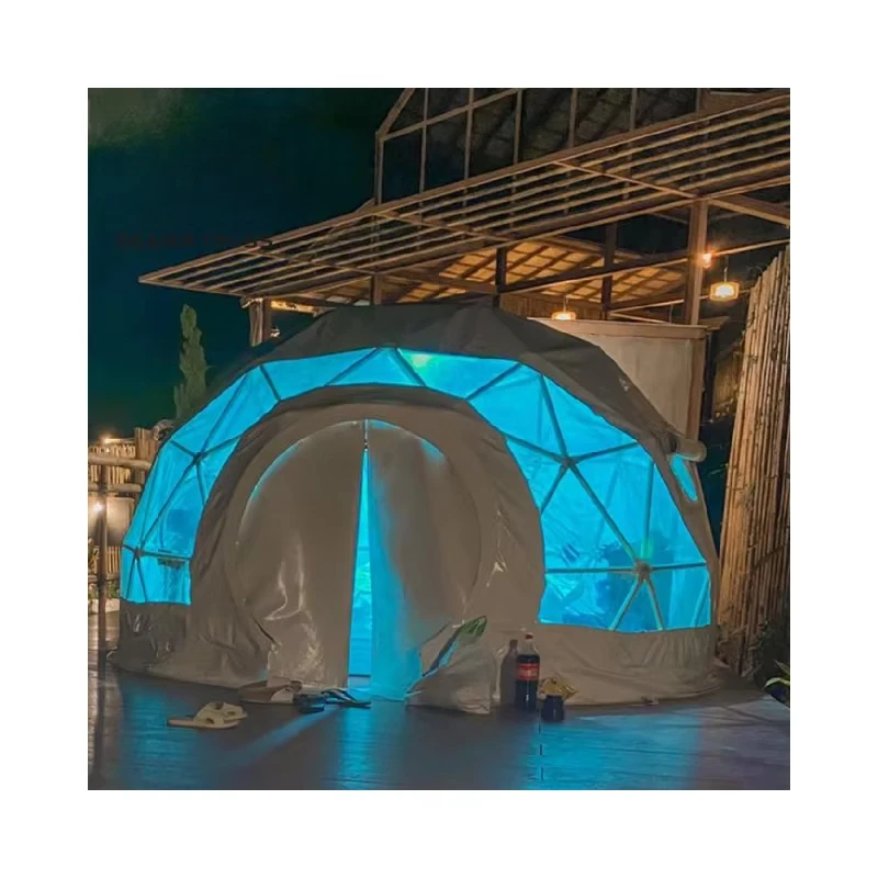 Portable inexpensive geodesic domes for events and promotions
Portable inexpensive geodesic domes for events and promotions