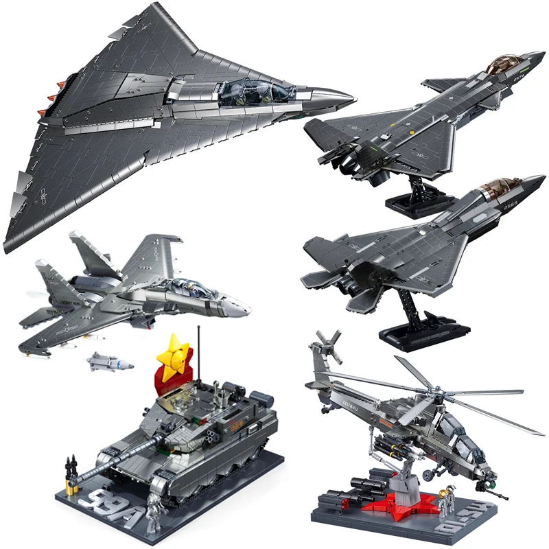 Chinese Military J-16/J-20/J-35/J-36 Stealth Fighter Building Blocks Simulated Metal Coating Bricks Toys Compatible With LEGO
Chinese Military J-16/J-20/J-35/J-36 Stealth Fighter Building Blocks Simulated Metal Coating Bricks Toys Compatible With LEGO