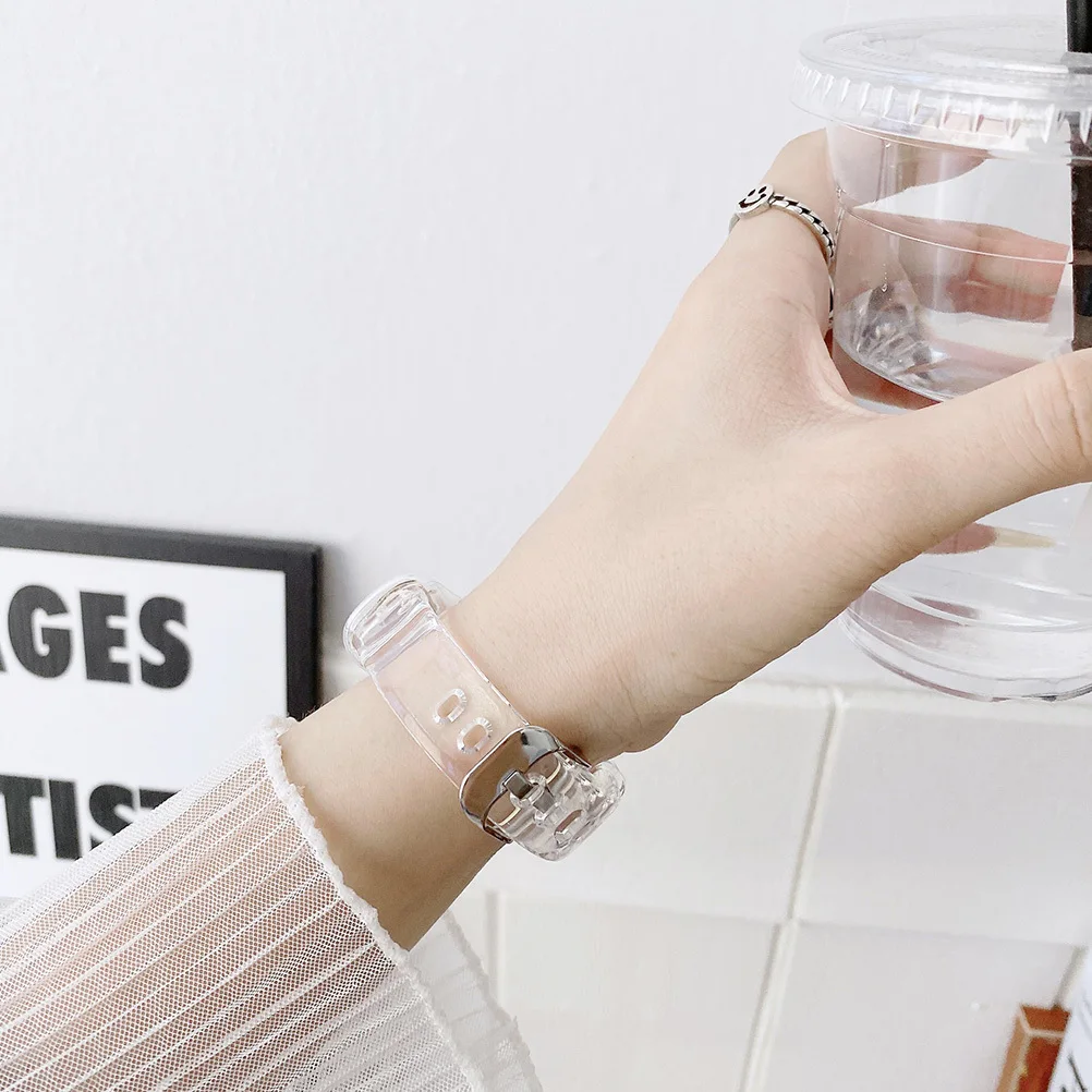 Transparent Tpu Smartwatch Band Lightweight Durable Adjustable Watch Strap Replacement Suitable for Luxe Wristwatch Modern Watch
Transparent Tpu Smartwatch Band Lightweight Durable Adjustable Watch Strap Replacement Suitable for Luxe Wristwatch Modern Watch