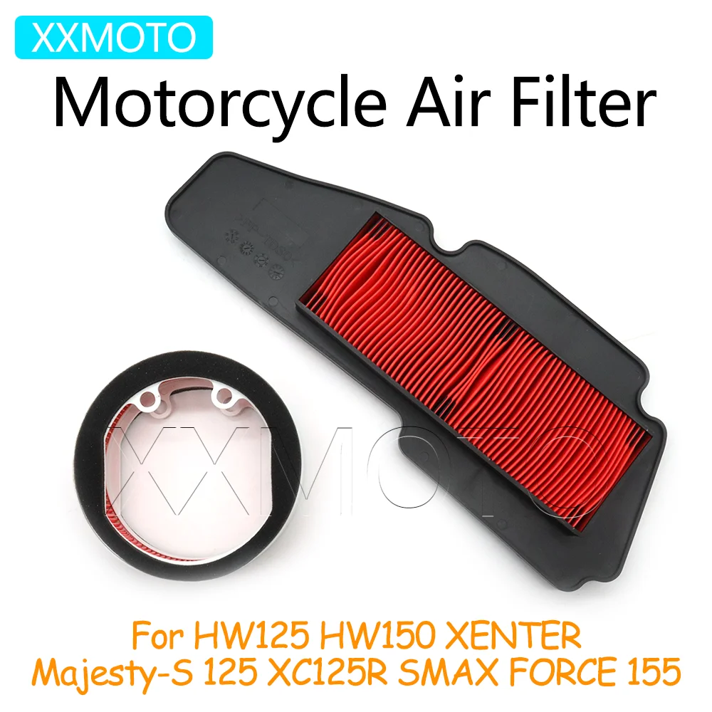 For Yamaha HW125 HW150 HW 125 150 XENTER Majesty-S 125 XC125R SMAX FORCE 155 Motorcycle Air Filter Intake Cleaner System
For Yamaha HW125 HW150 HW 125 150 XENTER Majesty-S 125 XC125R SMAX FORCE 155 Motorcycle Air Filter Intake Cleaner System