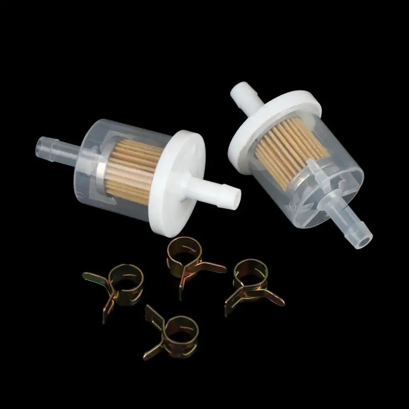 Universal Fuel Filters 2 Sets For Motorcycles With 14mm Hose Clamps Reliable Engine Accessory
Universal Fuel Filters 2 Sets For Motorcycles With 14mm Hose Clamps Reliable Engine Accessory