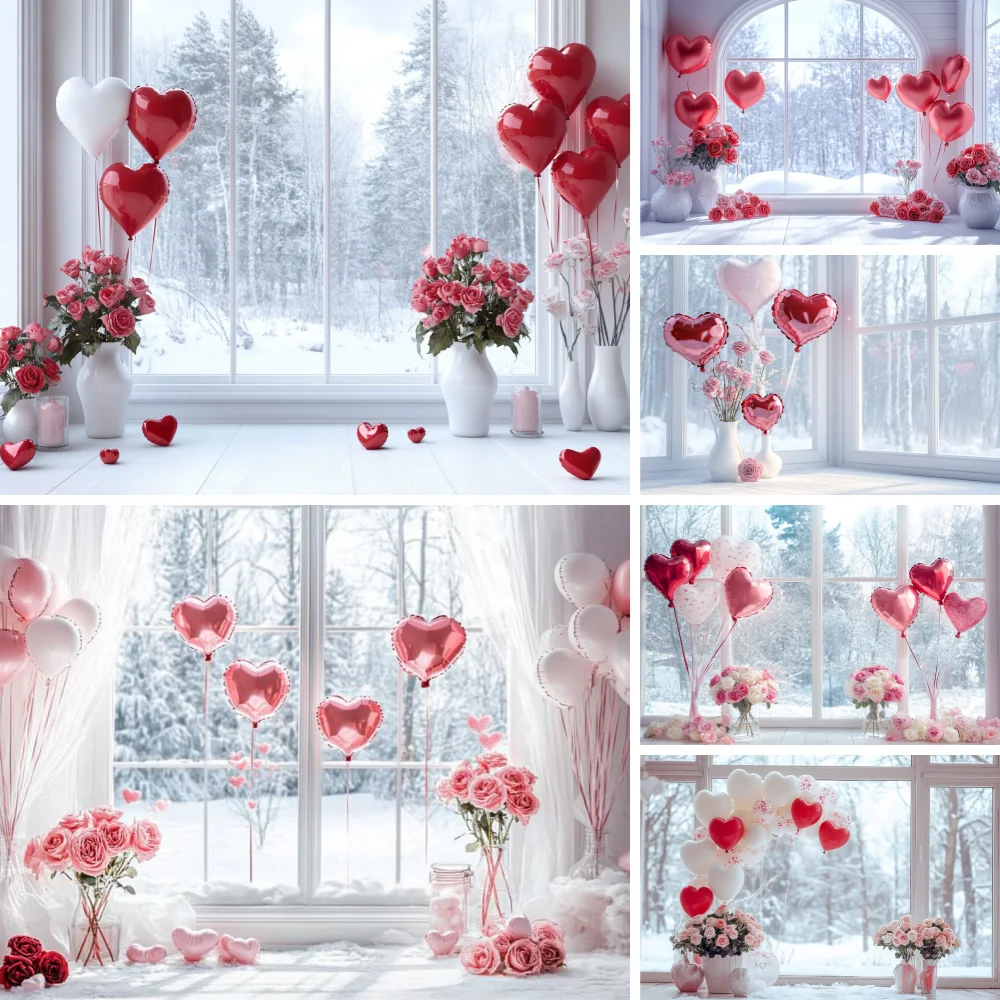 Valentine's Day Photography Background Heart-shaped balloon Snow Scenery Romantic Red Rose Confession Ceremony Photo Background
Valentine's Day Photography Background Heart-shaped balloon Snow Scenery Romantic Red Rose Confession Ceremony Photo Background