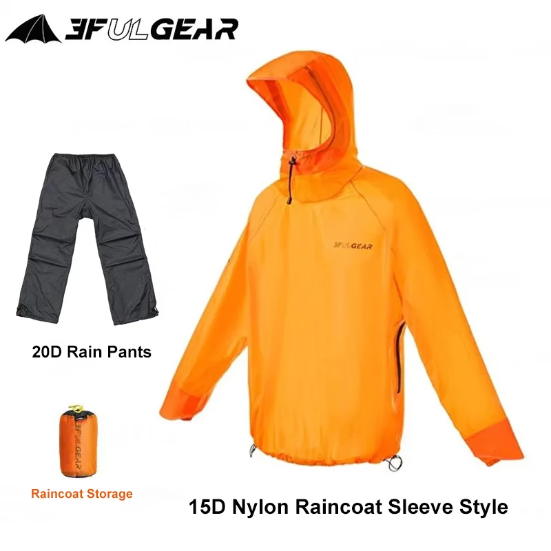 3F UL GEAR Split Hiking Raincoat Rain Pants Waterproof 15D Nylon Lightweight Outdoor Camping Rain Coat Gear Poncho Women Men
3F UL GEAR Split Hiking Raincoat Rain Pants Waterproof 15D Nylon Lightweight Outdoor Camping Rain Coat Gear Poncho Women Men