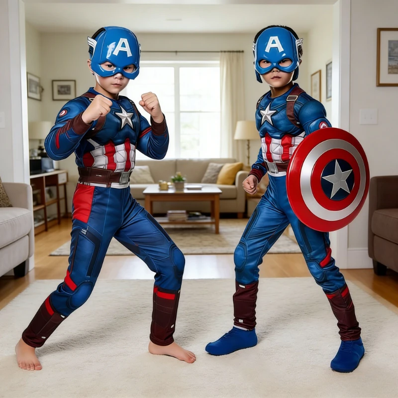 children Captain America Muscle Costume movie Superhero Cosplay Muscle Jumpsuit Shield Halloween Carnival Party cosplay Costume
children Captain America Muscle Costume movie Superhero Cosplay Muscle Jumpsuit Shield Halloween Carnival Party cosplay Costume