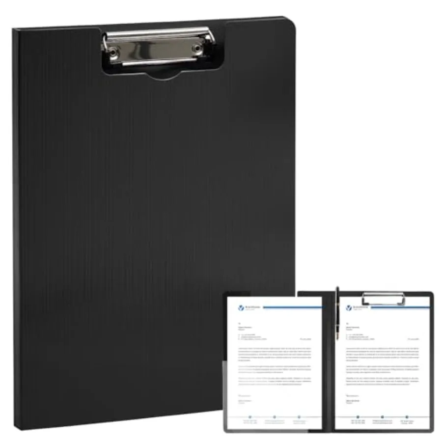 Clipboard Folder, A4 Foldable Clipboards with Pocket, File Cover Office Folder Clipboard, 360 Degree Foldable Storage Clipboard
Clipboard Folder, A4 Foldable Clipboards with Pocket, File Cover Office Folder Clipboard, 360 Degree Foldable Storage Clipboard