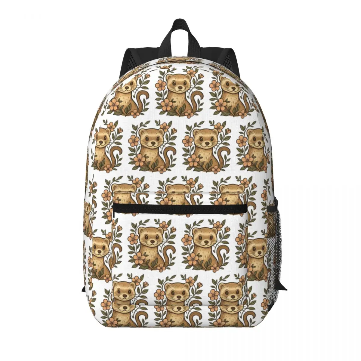 Cute Ferret In Flowers Student Backpack School Bag Hiking Travel Daypack for Men Women Bookbag Shoulder Bags
Cute Ferret In Flowers Student Backpack School Bag Hiking Travel Daypack for Men Women Bookbag Shoulder Bags
