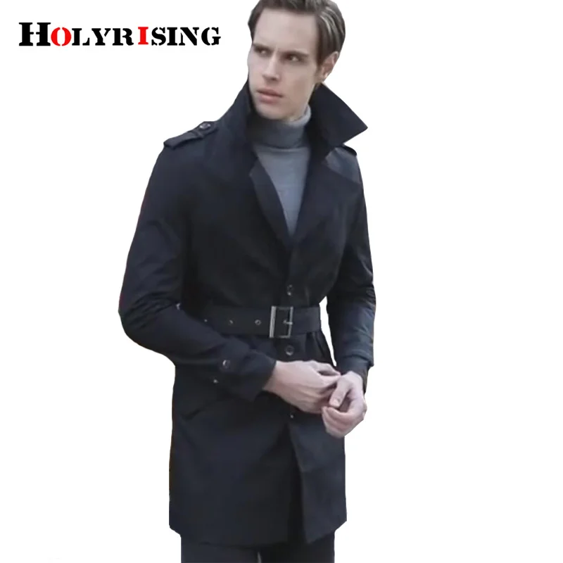 Holyrising men trench coat excellent quality elegant solid jacket male overall Men British Style Business Outwear 18359-5
Holyrising men trench coat excellent quality elegant solid jacket male overall Men British Style Business Outwear 18359-5