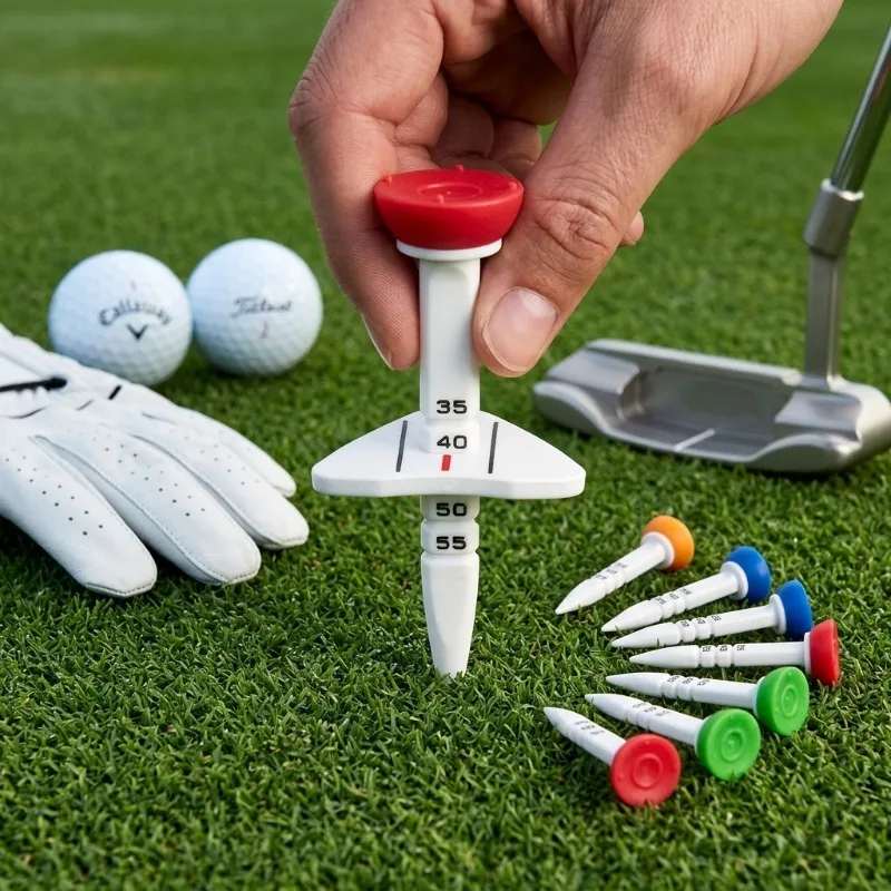 Adjustable Height Golf Tee 33-55mm, 4 Pcs Training Accessories for Driving Practice
Adjustable Height Golf Tee 33-55mm, 4 Pcs Training Accessories for Driving Practice