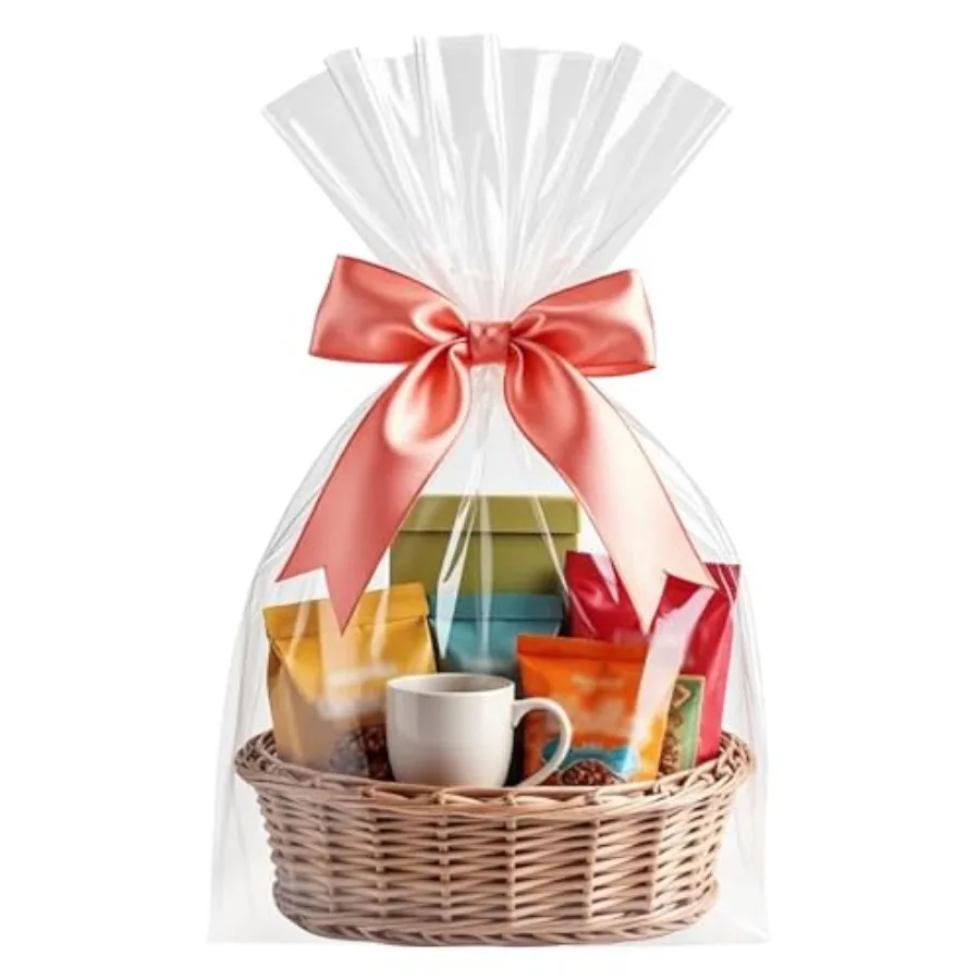 Cellophane Bags16x24 Inch 20 Pcs Cellophane Wrap for Gift Baskets Clear Basket Bags
Cellophane Bags16x24 Inch 20 Pcs Cellophane Wrap for Gift Baskets Clear Basket Bags