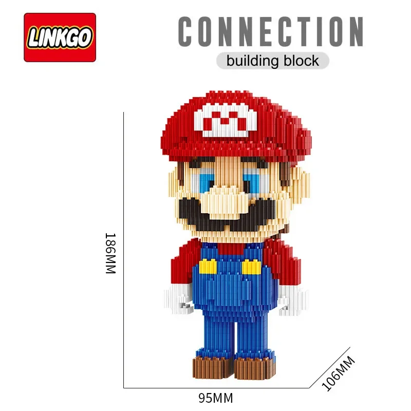Строительные блоки Linkgo Super Mario Luigi Mario Bros, соединительные кирпичи, сделай сам, сборка, фигурки, игрушки для рождественского подарка
Строительные блоки Linkgo Super Mario Luigi Mario Bros, соединительные кирпичи, сделай сам, сборка, фигурки, игрушки для рождественского подарка
