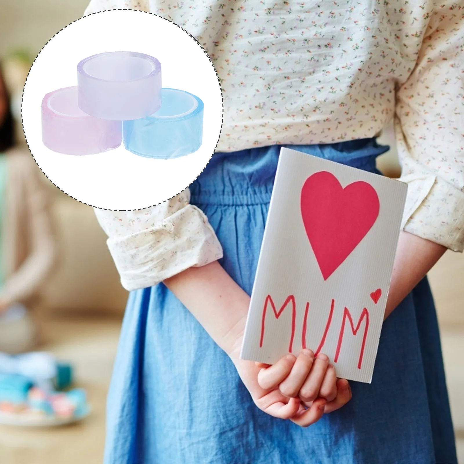 3 Rolls Colored Sticky Ball Tapes Self-Adhesive DIY Tape for 's Hands-on Activity Bright Decorative Crafting Stress
3 Rolls Colored Sticky Ball Tapes Self-Adhesive DIY Tape for 's Hands-on Activity Bright Decorative Crafting Stress