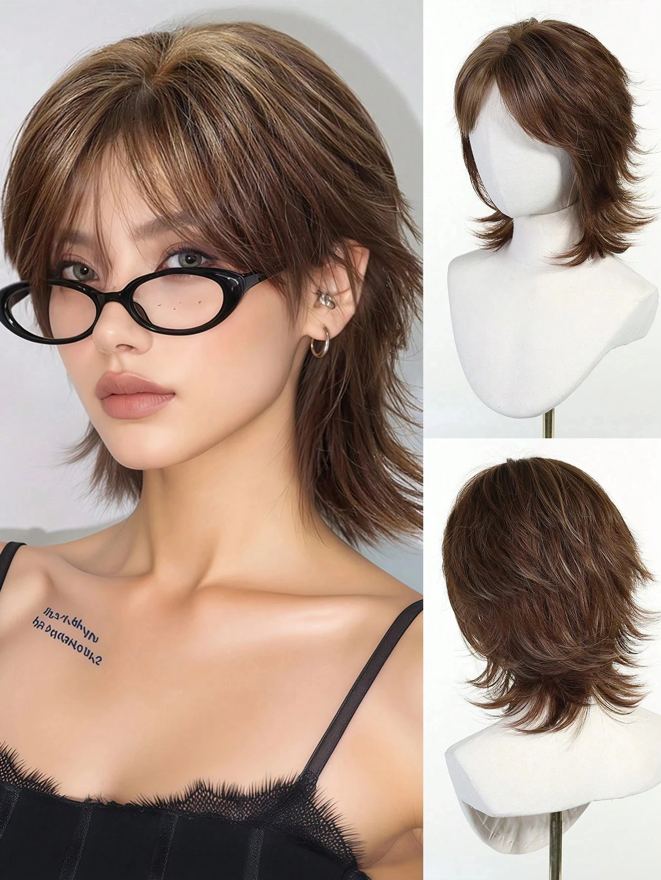 12-дюймовый короткий парик с челкой, синтетические прямые волосы, женский стиль, коричневый парик с короткими волосами, подходит для повседневного использования на вечеринке, косплея
12-дюймовый короткий парик с челкой, синтетические прямые волосы, женский стиль, коричневый парик с короткими волосами, подходит для повседневного использования на вечеринке, косплея