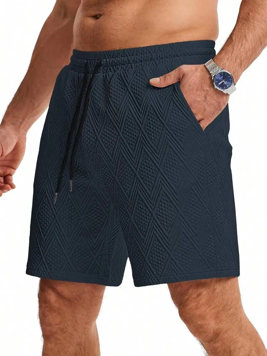 Mens Casual Elastic Waist Sports Shorts With Pockets Geometric Pattern Summer
Mens Casual Elastic Waist Sports Shorts With Pockets Geometric Pattern Summer