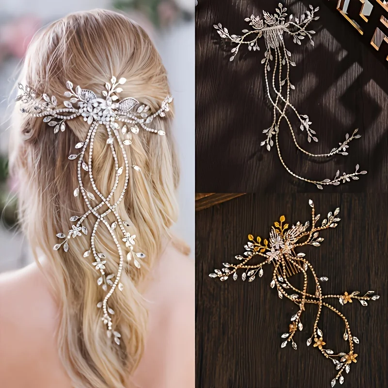 Crystal Rhinestone Hair Comb Headband Hairband Leaf Flower Hair Comb Bridal Wedding Hair Accessories Jewelry Comb Headband Gift
Crystal Rhinestone Hair Comb Headband Hairband Leaf Flower Hair Comb Bridal Wedding Hair Accessories Jewelry Comb Headband Gift