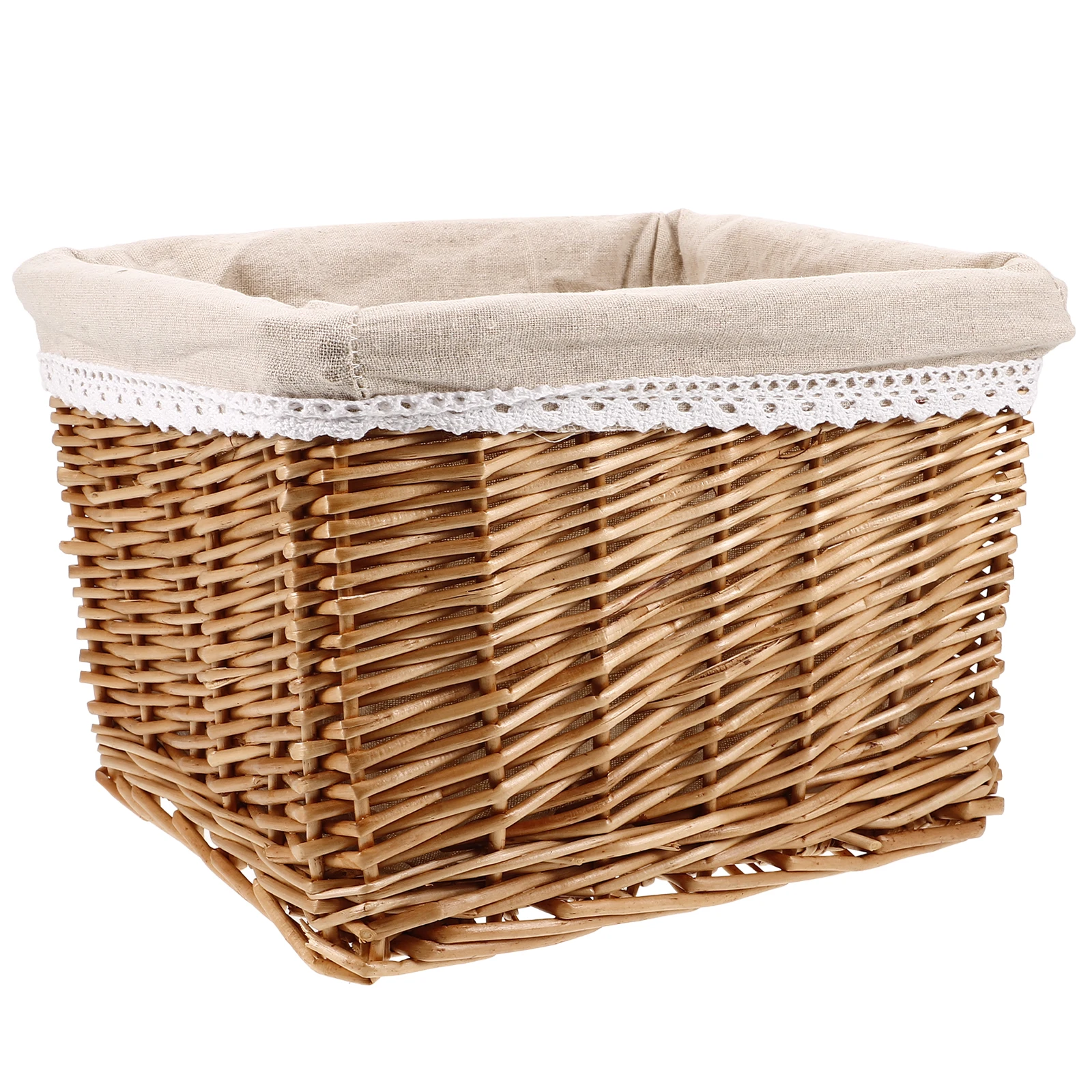 Rectangular Woven Laundry Basket Small Size Natural Color Storage Baskets Home Office Multi Functional Woven Containers
Rectangular Woven Laundry Basket Small Size Natural Color Storage Baskets Home Office Multi Functional Woven Containers