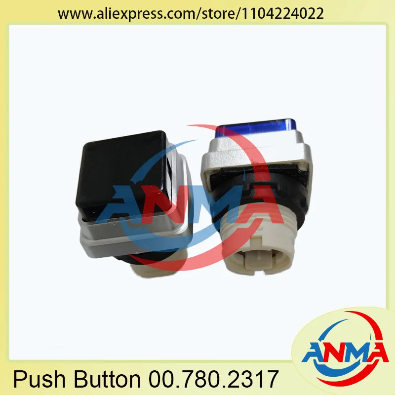20Pieces PUSH BUTTON 00.780.2317 00.780.2318 00.780.2320 00.780.2321 for heideberg Machine SM102 CD102 SM74 MO GTO
20Pieces PUSH BUTTON 00.780.2317 00.780.2318 00.780.2320 00.780.2321 for heideberg Machine SM102 CD102 SM74 MO GTO
