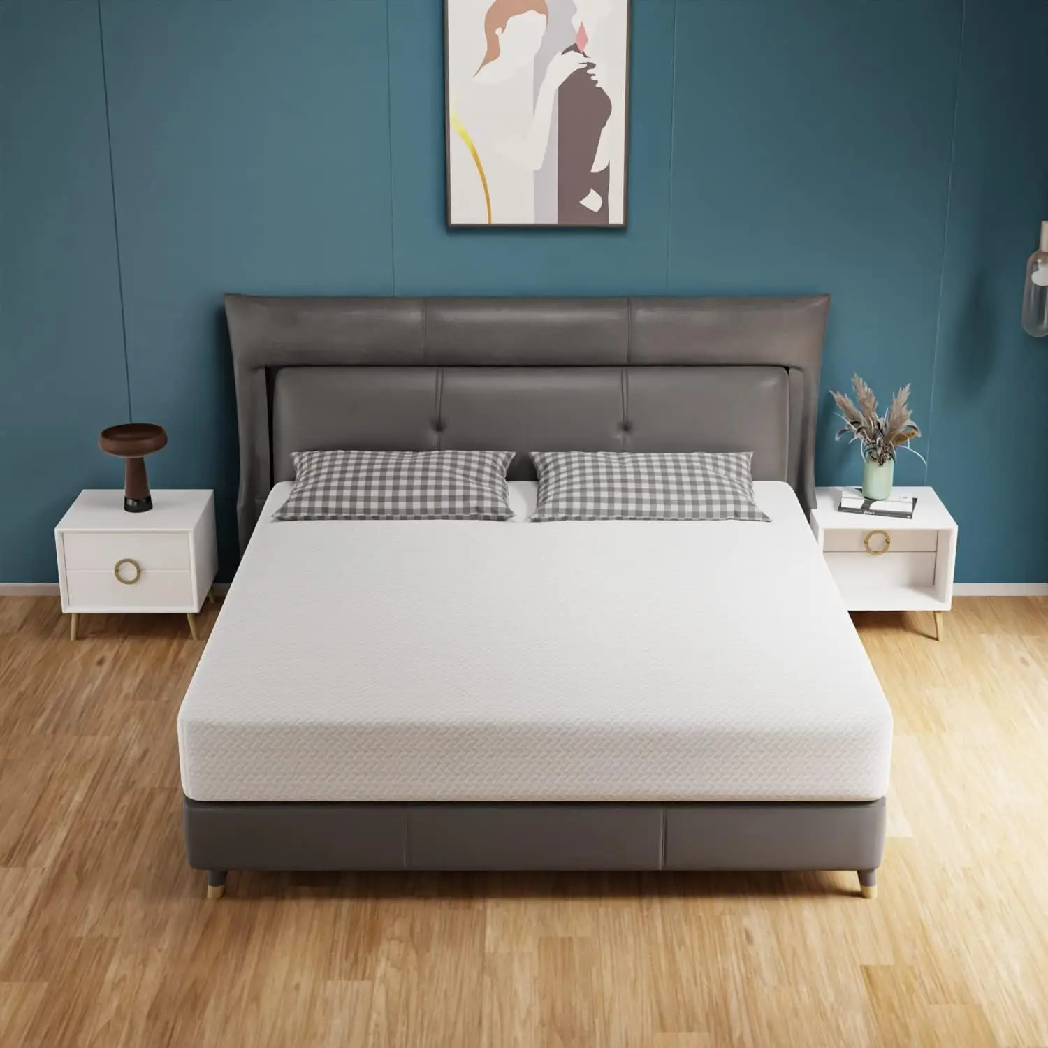 10 Inch Queen Mattress Green Tea Memory Foam with Removable Soft Cover, Fiberglass Free for Bed Frame Bunk Bed Trundle Daybed
10 Inch Queen Mattress Green Tea Memory Foam with Removable Soft Cover, Fiberglass Free for Bed Frame Bunk Bed Trundle Daybed