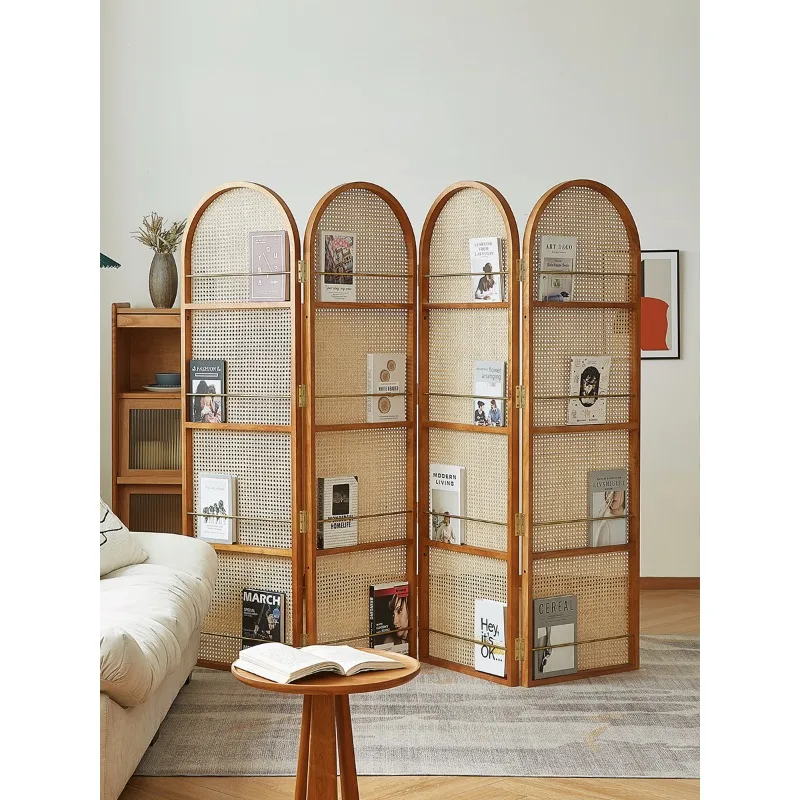 Japanese-style solid wood screen foldable mobile partition living room bedroom shelter household simplicity
Japanese-style solid wood screen foldable mobile partition living room bedroom shelter household simplicity