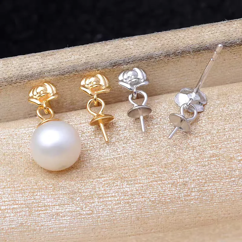 Wholesale 925 Sterling Silver Earrings Base Findings Mountings Jewelry Mounts Fittings Accessories for 8-11mm Pearls
Wholesale 925 Sterling Silver Earrings Base Findings Mountings Jewelry Mounts Fittings Accessories for 8-11mm Pearls