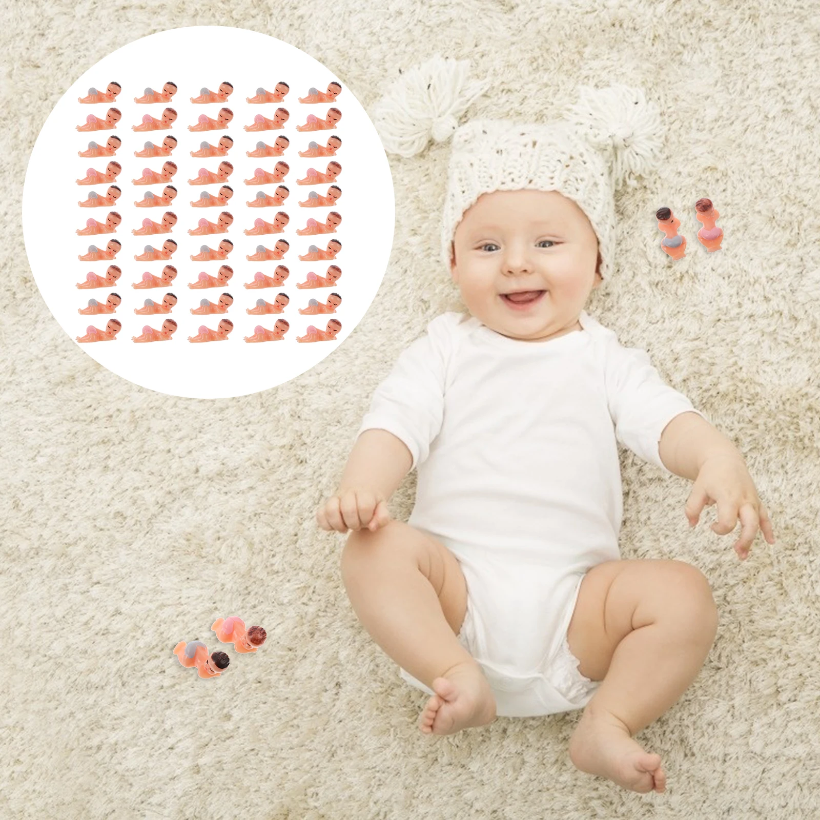 50 Pcs Baby Full Moon Gifts Plastic Crafting Shower Decorations Party Cake Favors Safe Reusable Mini Favor
50 Pcs Baby Full Moon Gifts Plastic Crafting Shower Decorations Party Cake Favors Safe Reusable Mini Favor