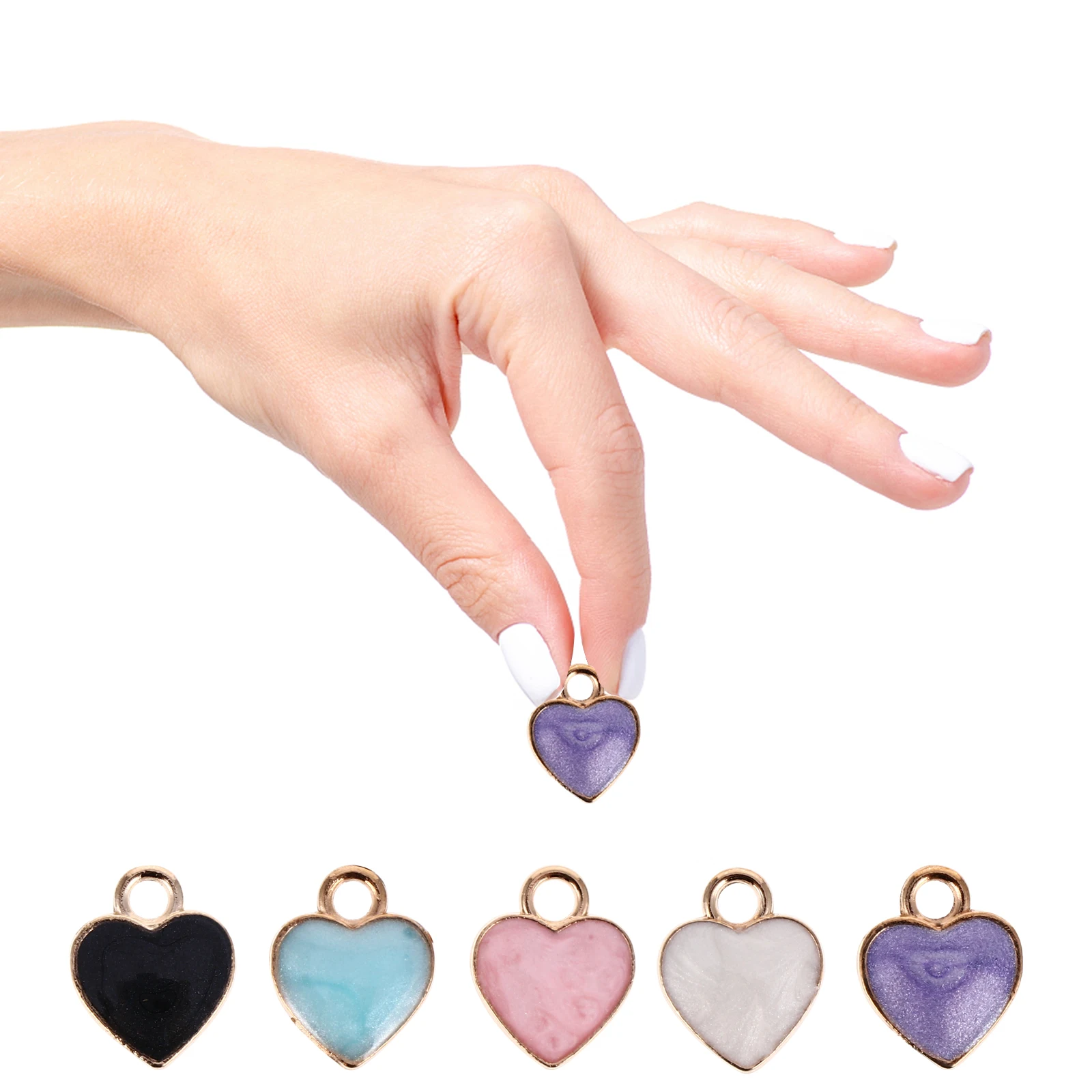50Pcs Delicate Love Heart Alloy Pendant Charm Jewelry Necklace Bracelet Scrapbooking Decor
50Pcs Delicate Love Heart Alloy Pendant Charm Jewelry Necklace Bracelet Scrapbooking Decor