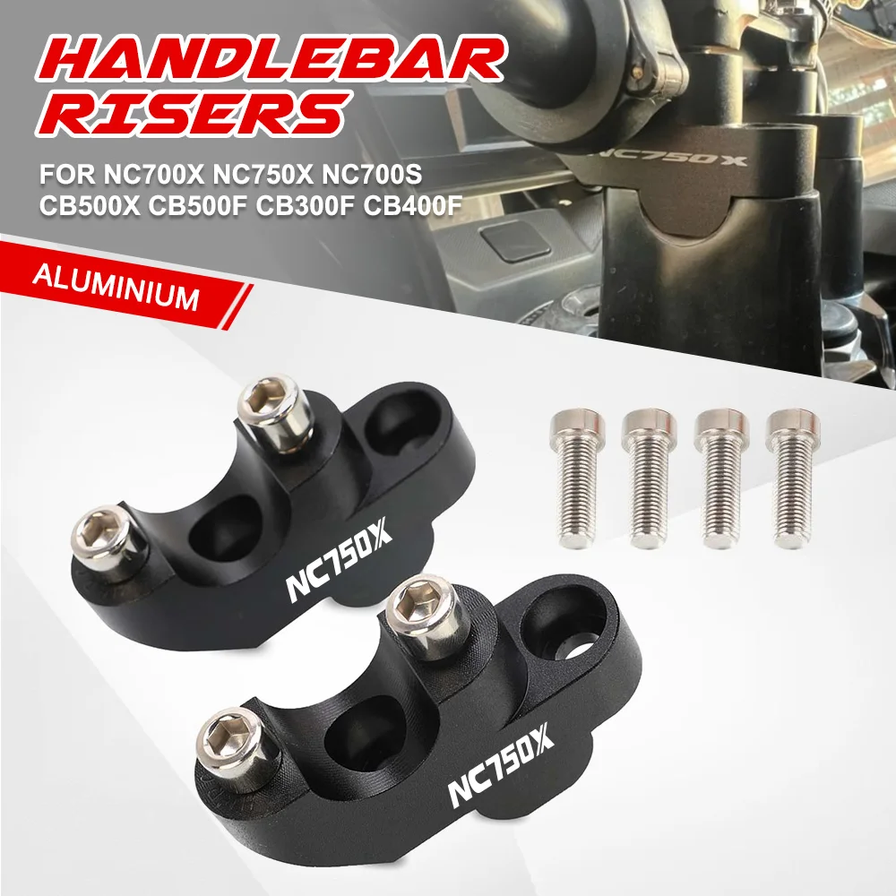 Motorcycle Accessories For Honda NC700X NC750X CB500X CB500F CB300F CB400F Motorcycle Handlebar Riser 30mm Heightening Clamp
Motorcycle Accessories For Honda NC700X NC750X CB500X CB500F CB300F CB400F Motorcycle Handlebar Riser 30mm Heightening Clamp