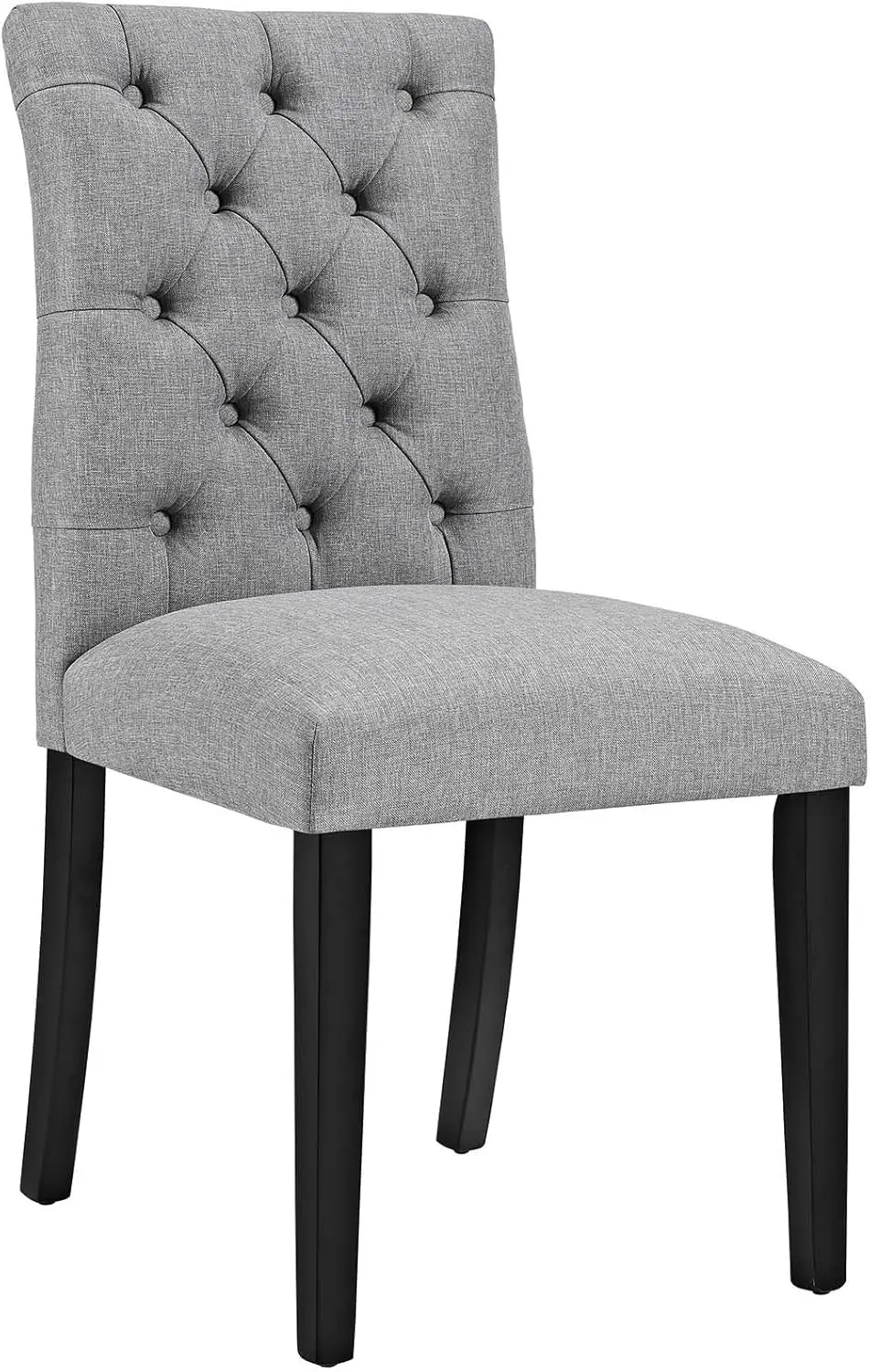 MO- DuchModern Tufted Button Upholstered Fabric Parsons, Dining Chair, Light Gray
MO- DuchModern Tufted Button Upholstered Fabric Parsons, Dining Chair, Light Gray