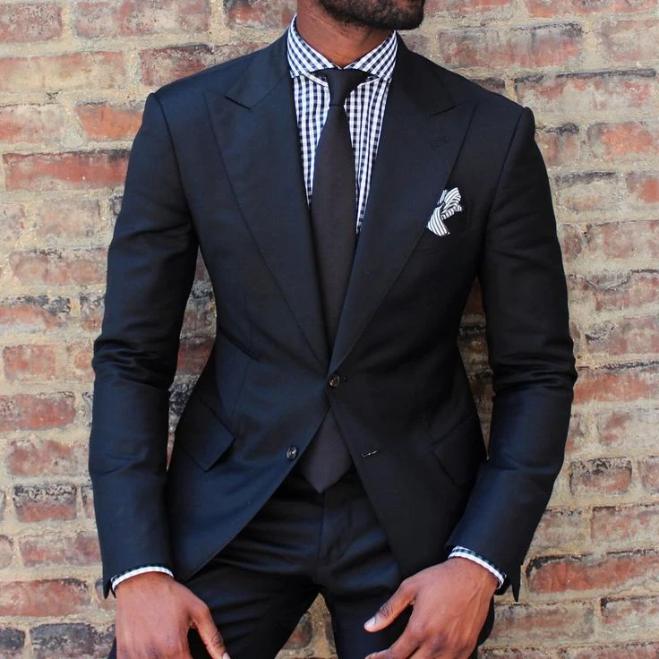 Latest Coat Pant Designs Black Men Suit Slim Fit Tuxedo Skinny 2 Pieces Blazer Sets Custom Suits Terno Masculino Jacket Trousers
Latest Coat Pant Designs Black Men Suit Slim Fit Tuxedo Skinny 2 Pieces Blazer Sets Custom Suits Terno Masculino Jacket Trousers