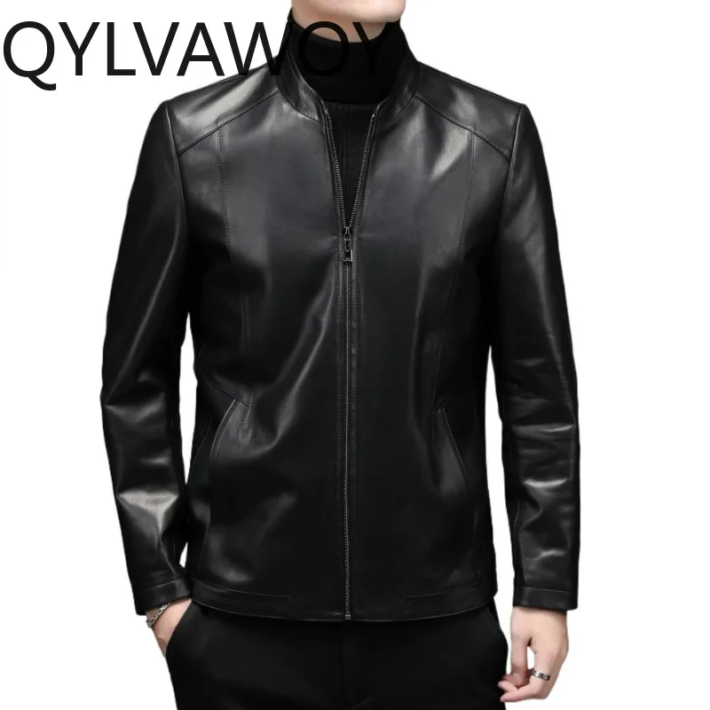 QYLVAWOY Spring Autumn Real Leather Jackets Man Stand Collar Motorcycle Jacket Sheepskin Jackets for Man Coat Chaqueta Hombre
QYLVAWOY Spring Autumn Real Leather Jackets Man Stand Collar Motorcycle Jacket Sheepskin Jackets for Man Coat Chaqueta Hombre