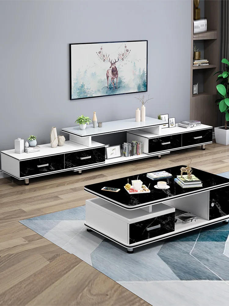 TV cabinet modern simple coffee table combination small apartment Nordic new table home living room light luxury
TV cabinet modern simple coffee table combination small apartment Nordic new table home living room light luxury