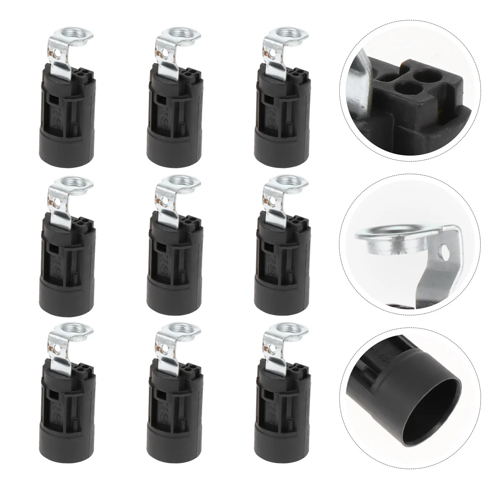 10Pcs E14 Light Base Lamp Holder Sturdy Safe Plastic Material Compatible with E14 Bulb Socket Home Light Adapter
10Pcs E14 Light Base Lamp Holder Sturdy Safe Plastic Material Compatible with E14 Bulb Socket Home Light Adapter