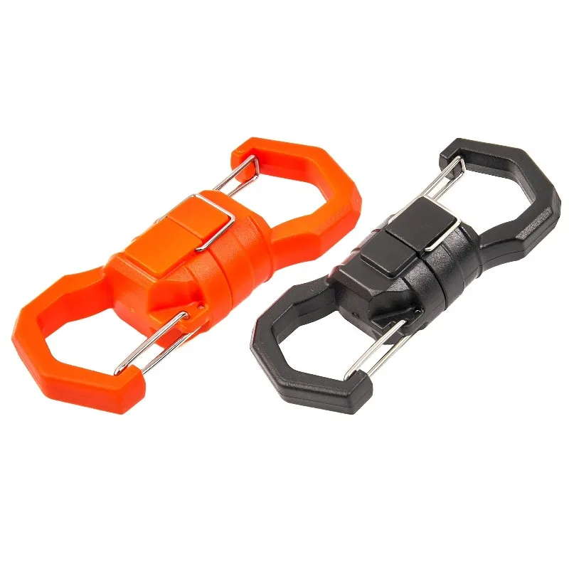 2-pack Large Magnetic Carabiners, 10lb Capacity, Black & Orange
2-pack Large Magnetic Carabiners, 10lb Capacity, Black & Orange