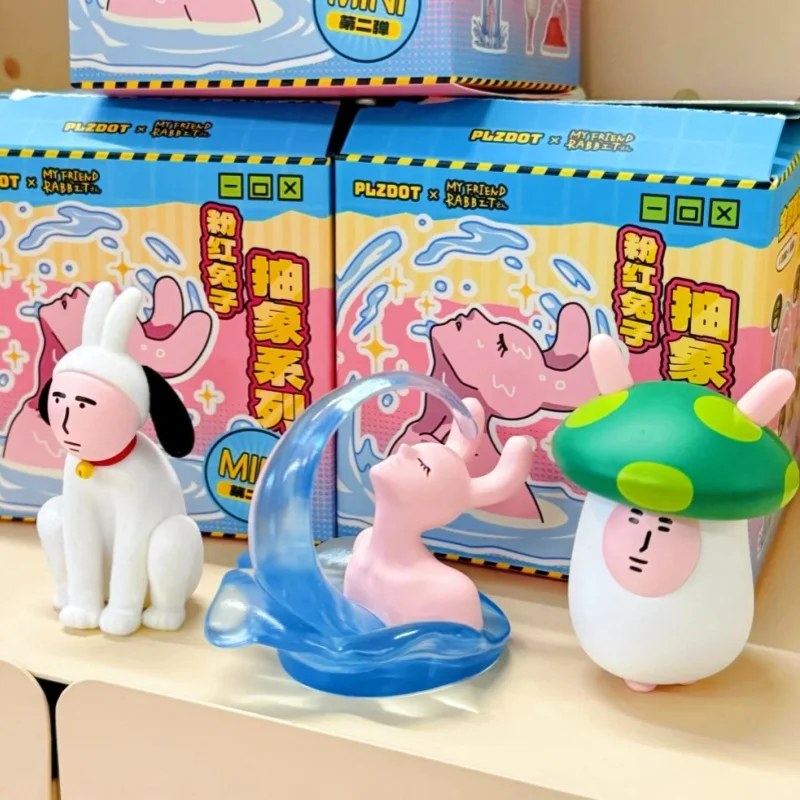 Розовый кролик, абстрактная серия, мини-игрушка в слепой коробке, подлинный Plzdot, второе издание, креативное забавное украшение для бега, настольное украшение на складе
Розовый кролик, абстрактная серия, мини-игрушка в слепой коробке, подлинный Plzdot, второе издание, креативное забавное украшение для бега, настольное украшение на складе