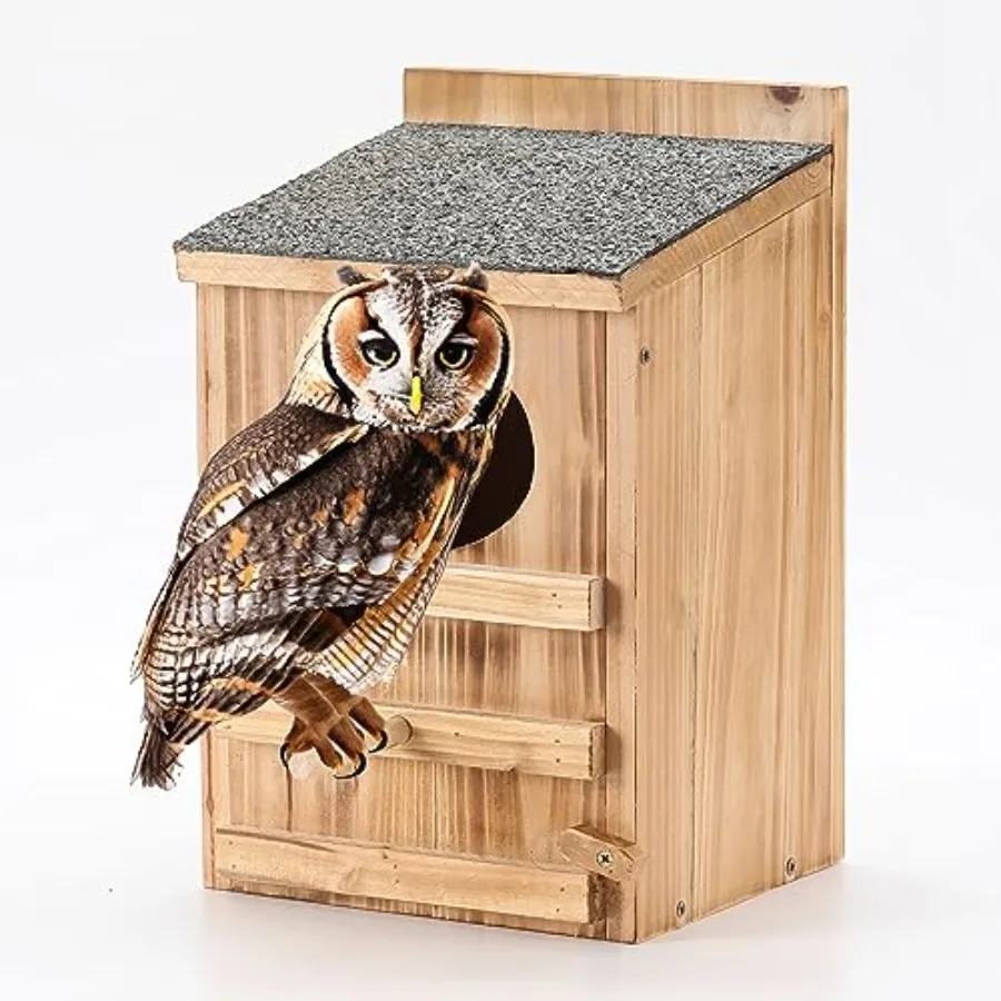 Screech Owl House With Bird Stand - Large Cedar Premium and Weatherproof Design - Prebuilt Box for Outside With Mounting Screws
Screech Owl House With Bird Stand - Large Cedar Premium and Weatherproof Design - Prebuilt Box for Outside With Mounting Screws