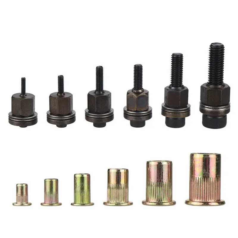 A02M-Rivet Nut Tool Drill Adapter M3//M5/M6/M8/M10 Riveting Manual Threaded Electric Manual Cordless Riveter