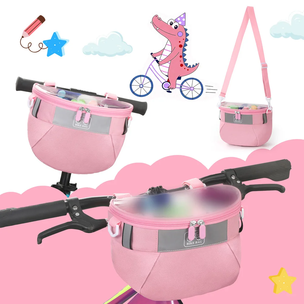 Kid's Bike Front Basket Semicircle Waterproof Handlebar Bag With Detachable Shoulder Strap Children's Bike Bag Accessories
Kid's Bike Front Basket Semicircle Waterproof Handlebar Bag With Detachable Shoulder Strap Children's Bike Bag Accessories